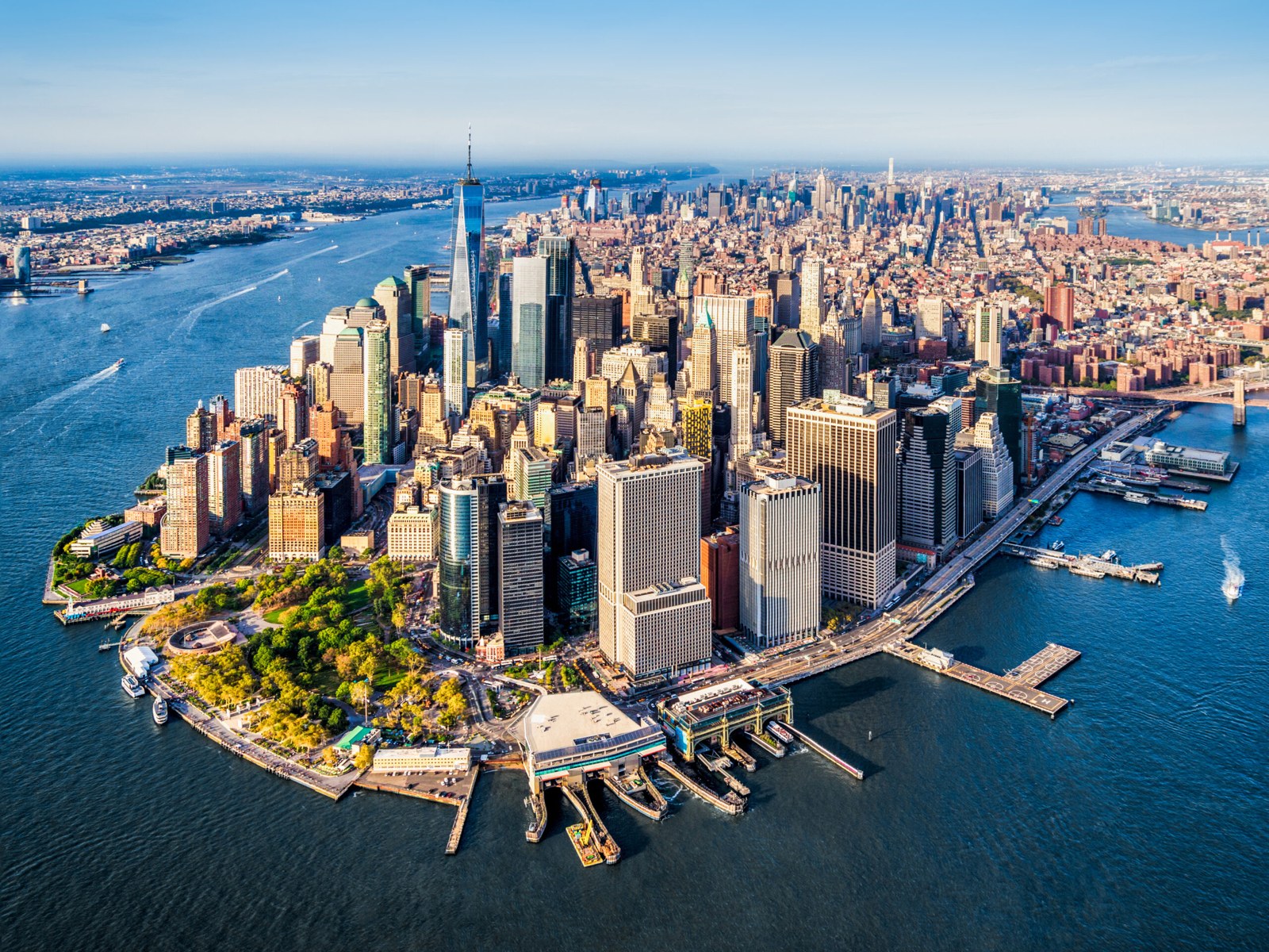 Manhattan aerial, United States datacenter